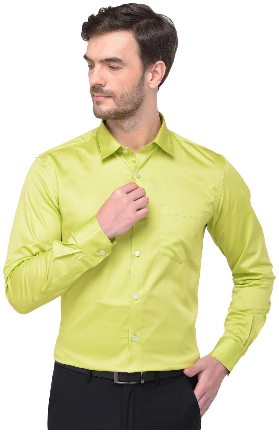 

R APPARELS Men Regular fit Formal Shirt - Green