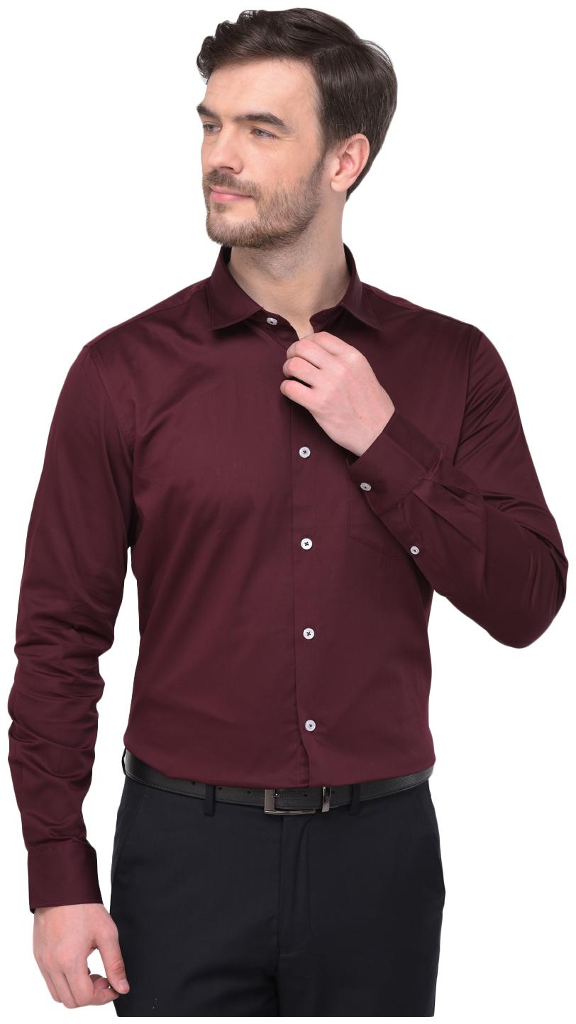 

R APPARELS Men Regular fit Formal Shirt - Maroon