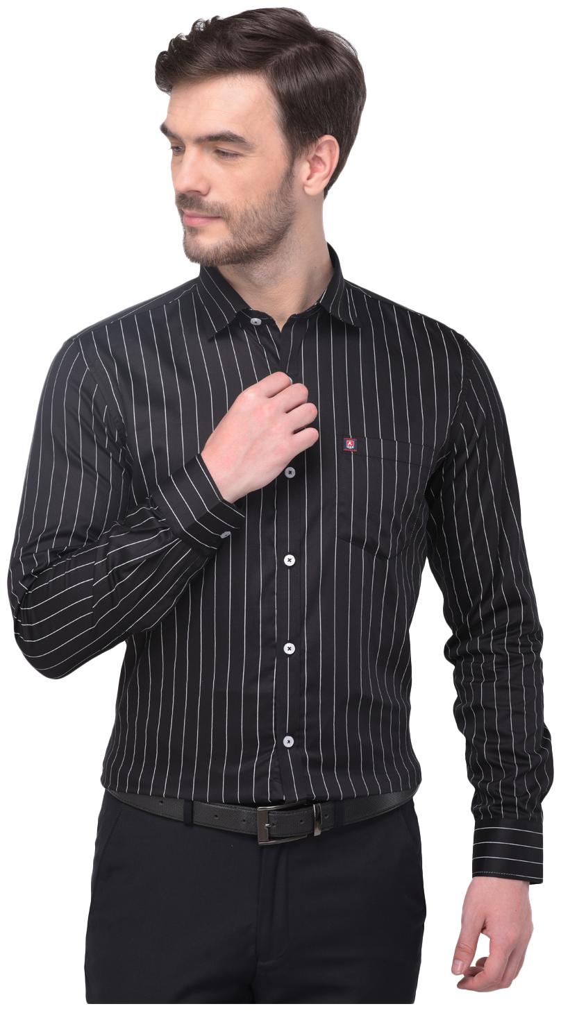 

R APPARELS Men Regular fit Formal Shirt - Black