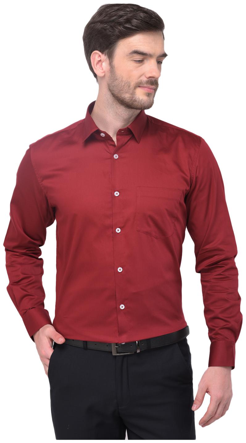 

R APPARELS Men Regular fit Formal Shirt - Maroon