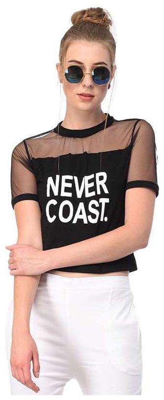 

Raabta Black Never Coast Top