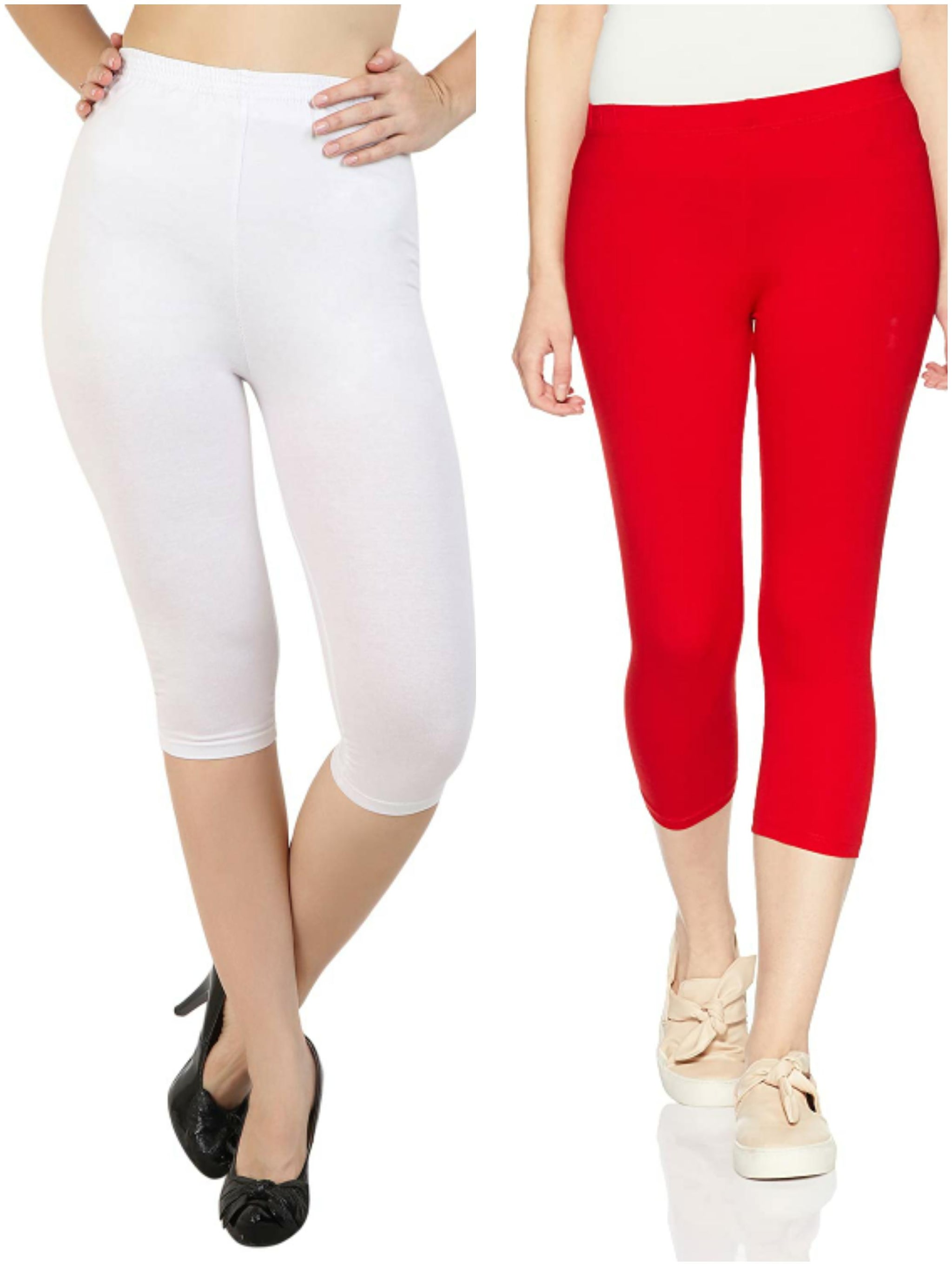 

Raabta Fashion Women Three-Fourth Solid Leggings
