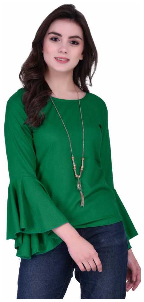 

Raabta Fashion Women Solid Regular top - Green
