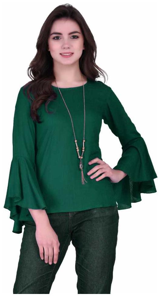 

Raabta Fashion Women Solid Regular top - Green