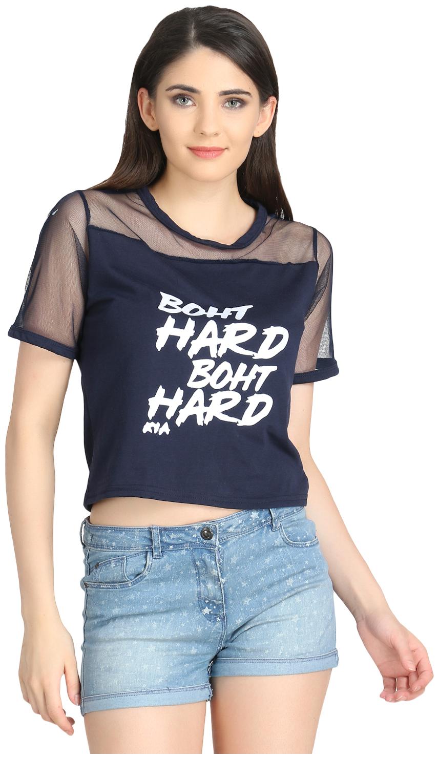 

Raabta Fashion Women Printed Regular top - Blue
