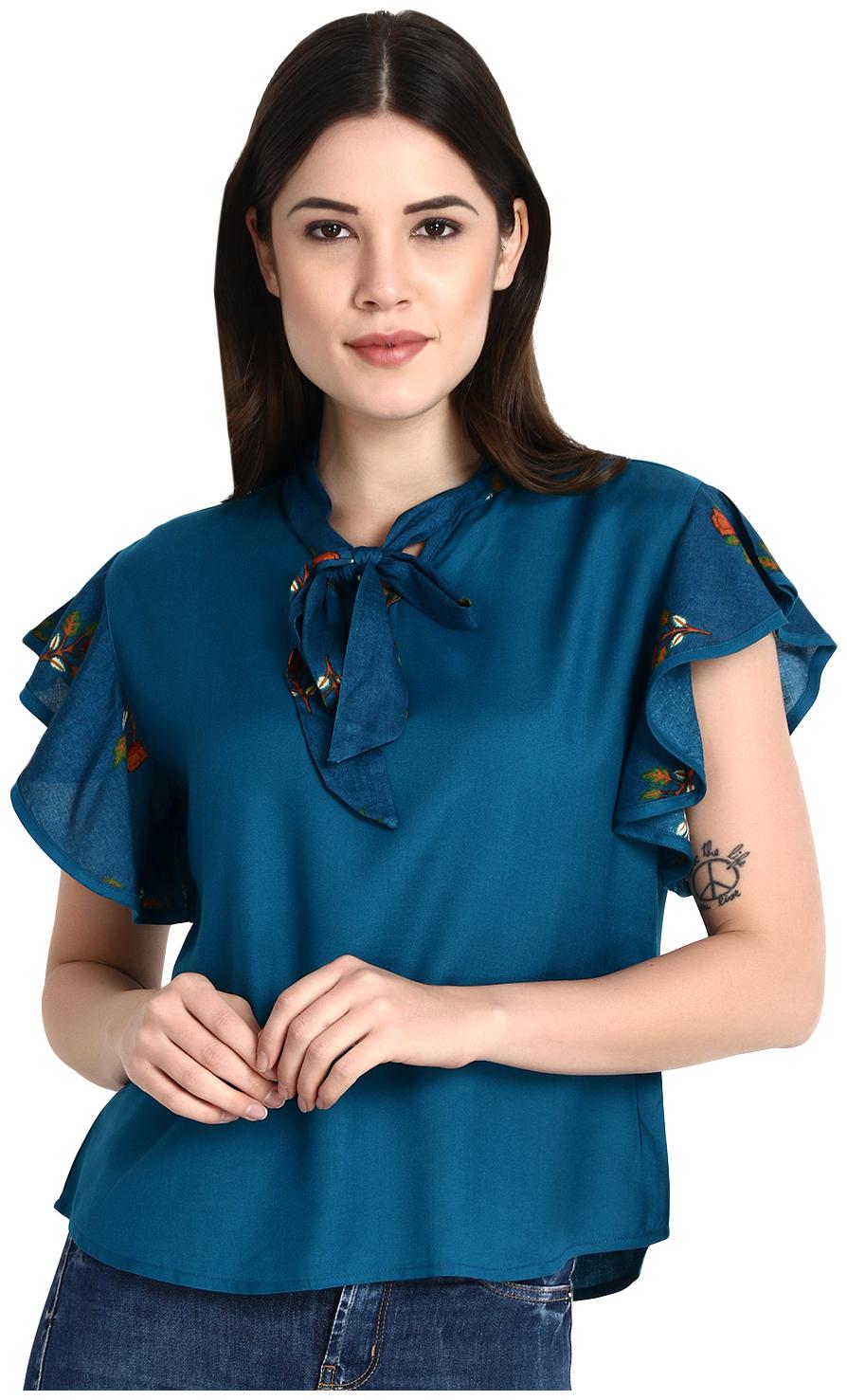 

Raabta Fashion Women Printed Regular top - Green