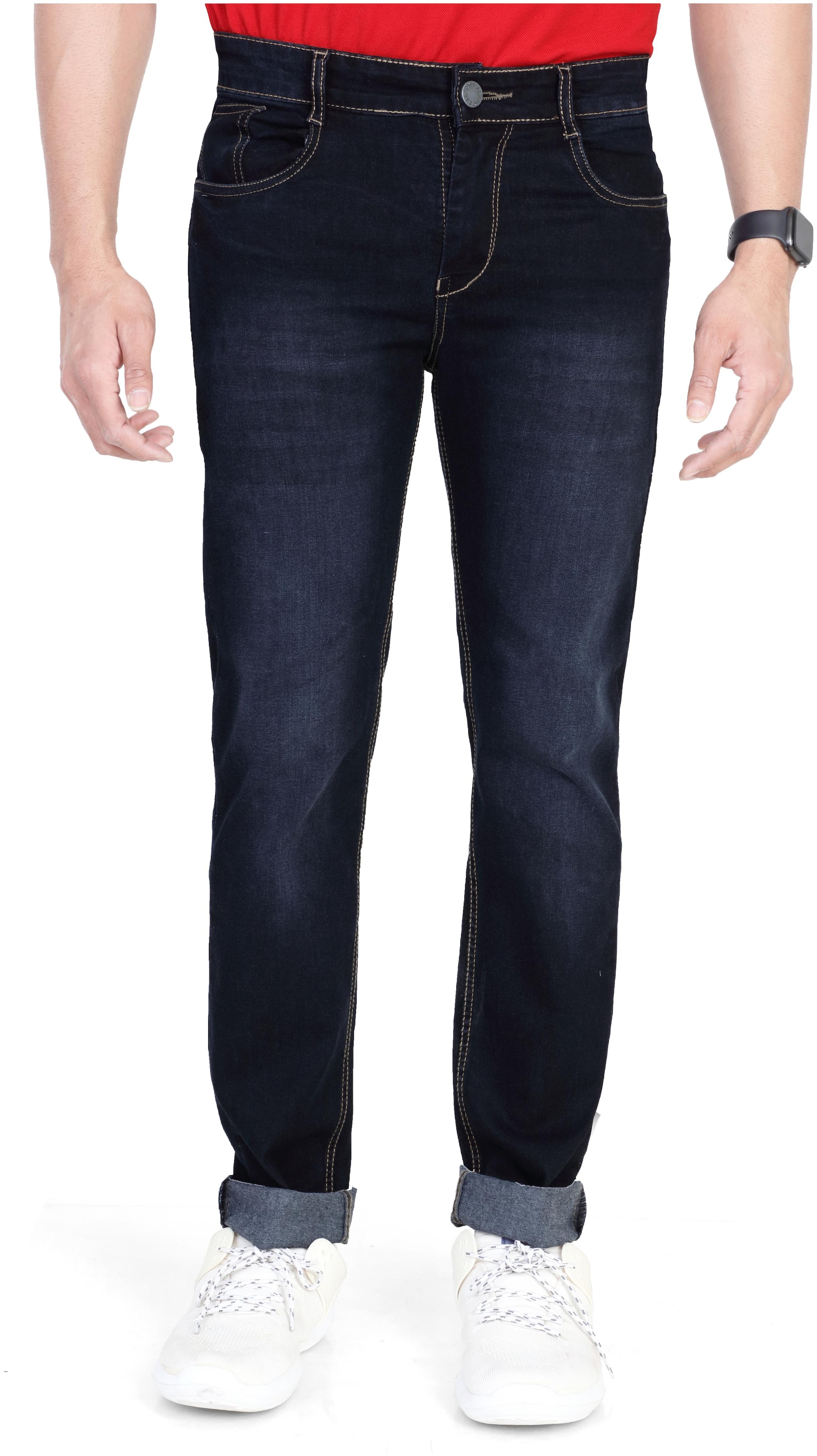 

RAGZO Men Black Slim Fit Jeans