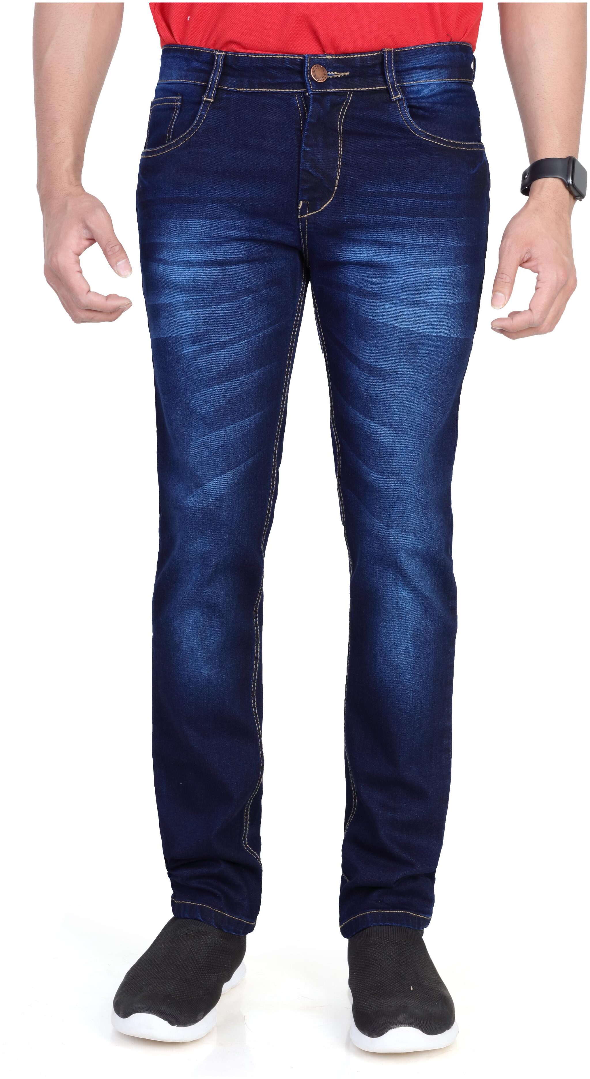

RAGZO Men Navy Blue Slim Fit Jeans