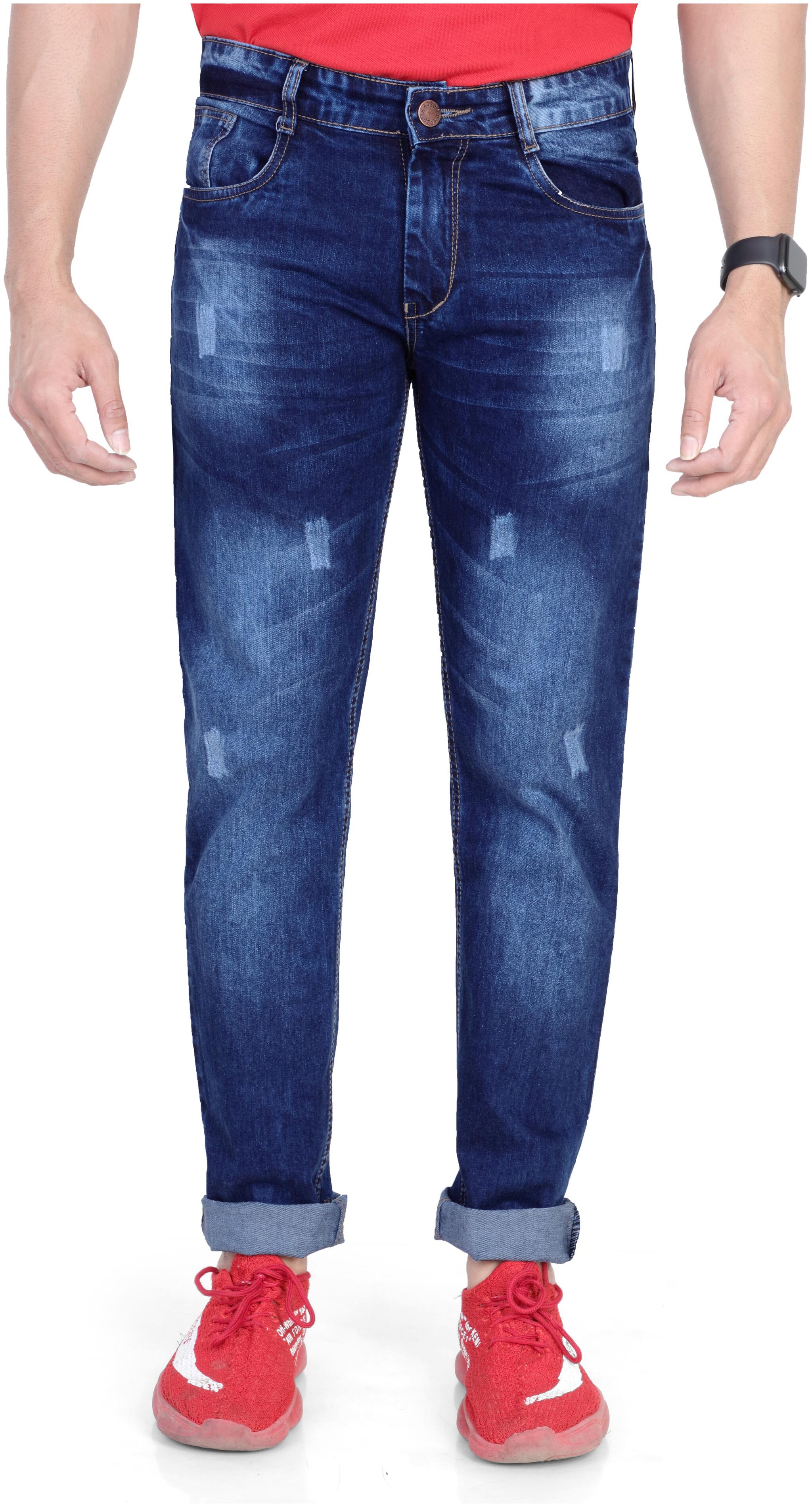 

RAGZO Men Navy Blue Slim Fit Jeans