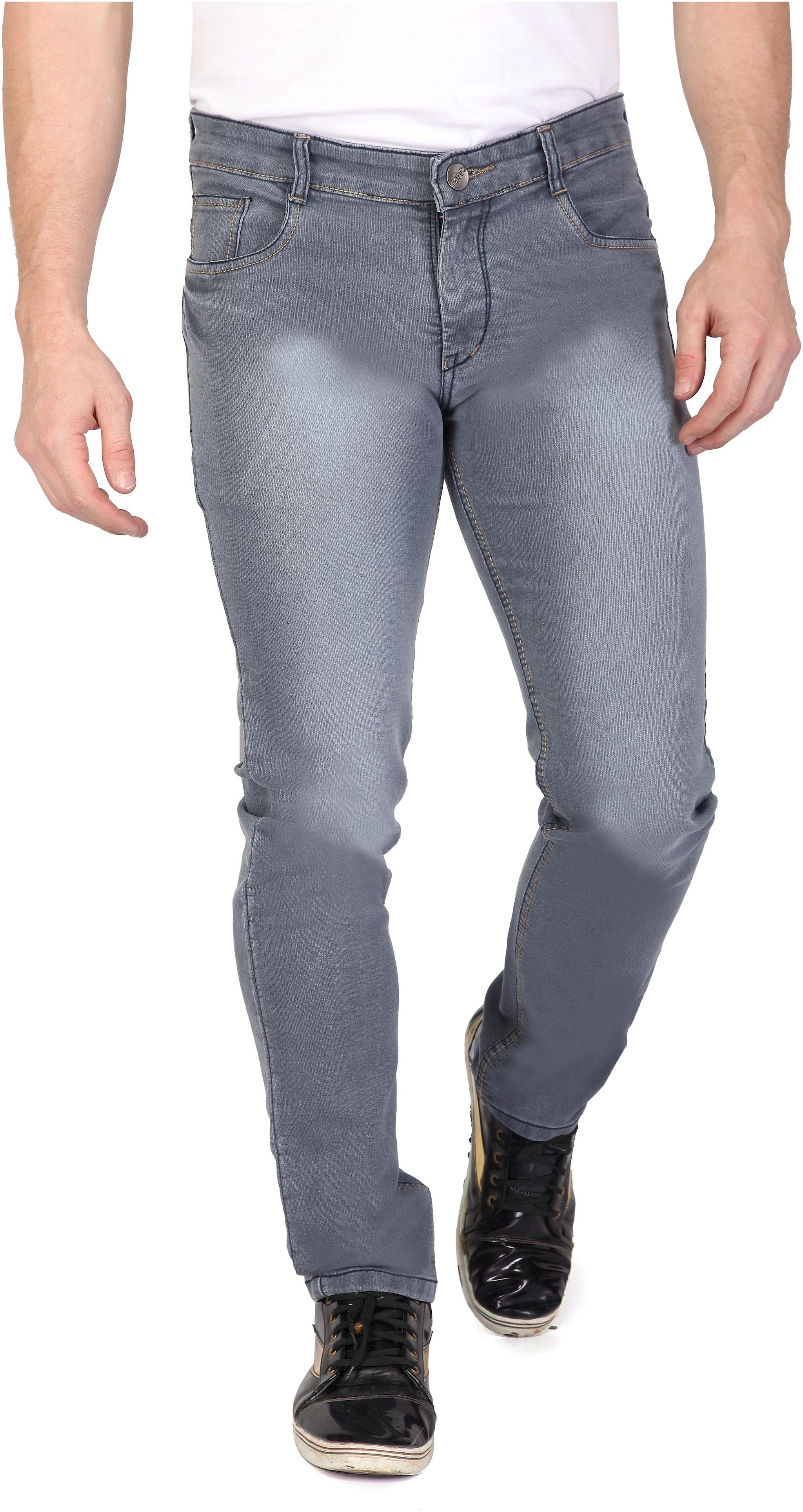 

RAGZO Men Grey Slim Fit Jeans