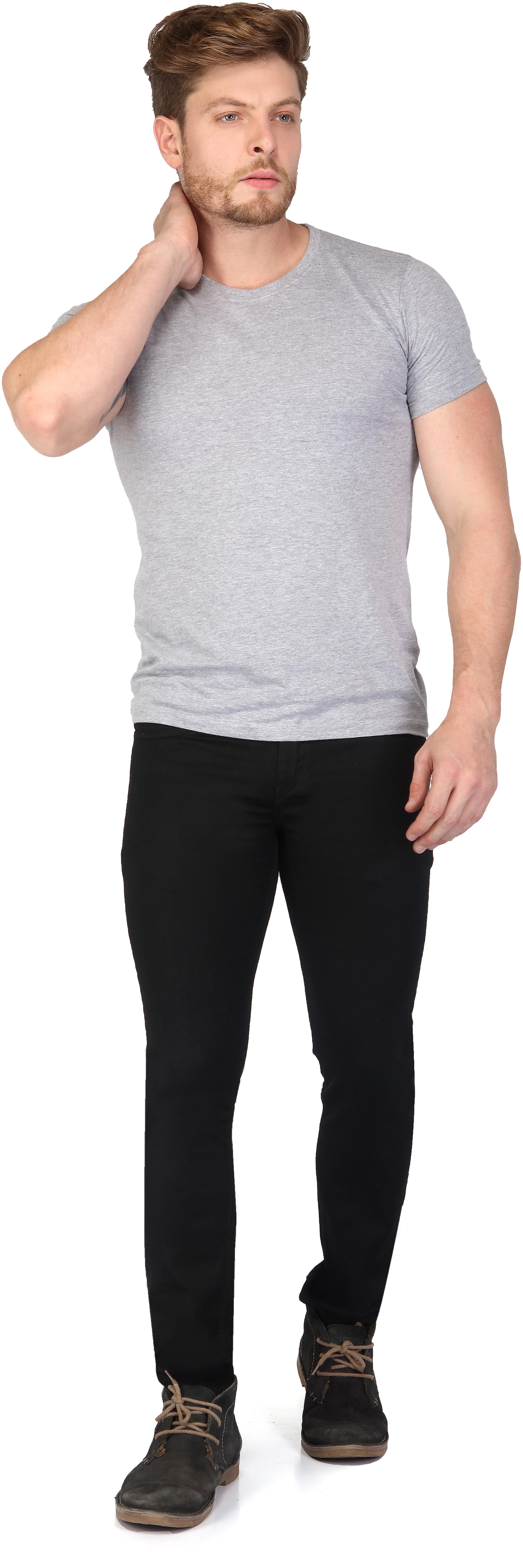 

RAGZO Men Black Slim Fit Jeans