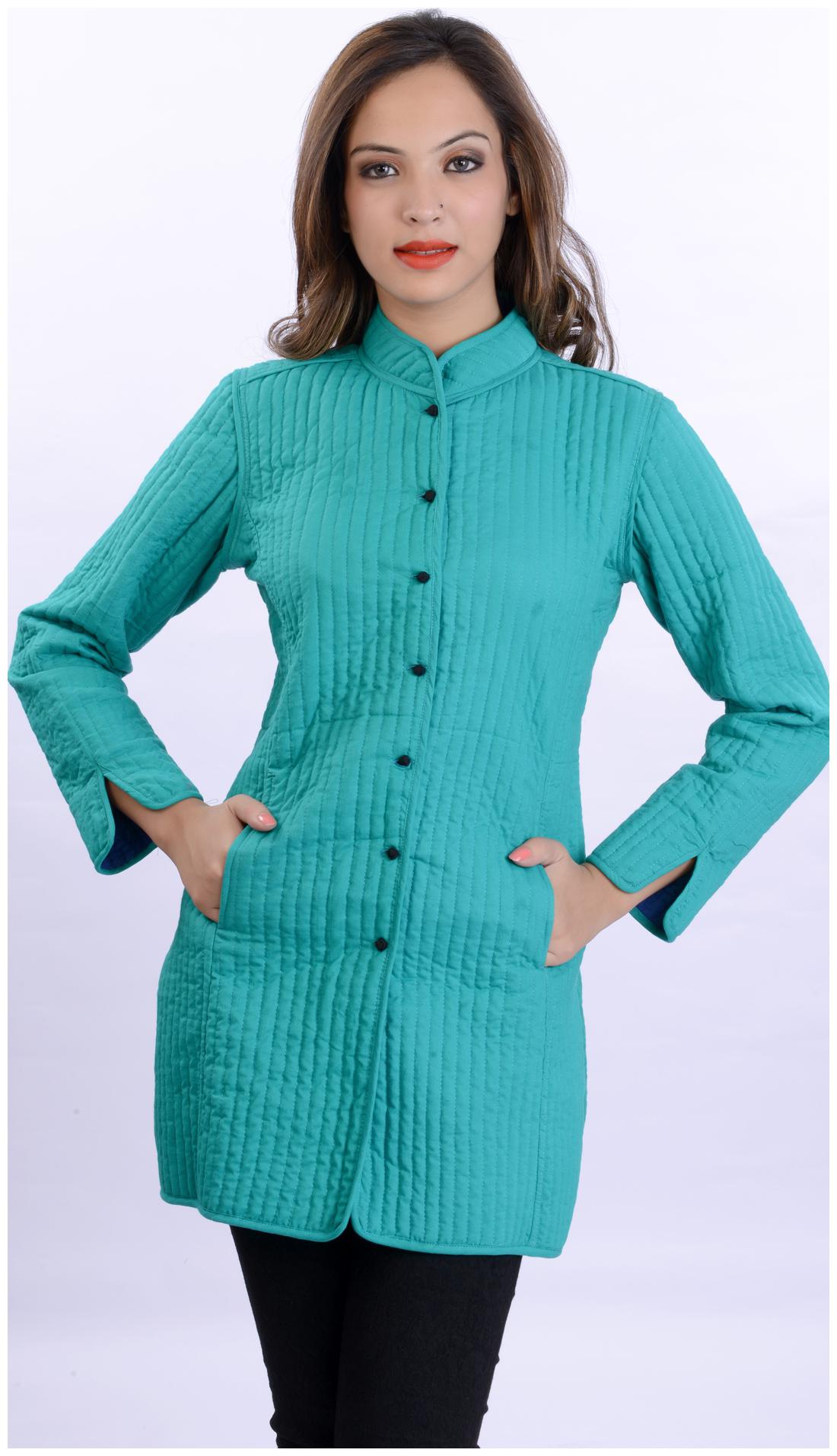 

Rain and Rainbow Green Cotton Jacket