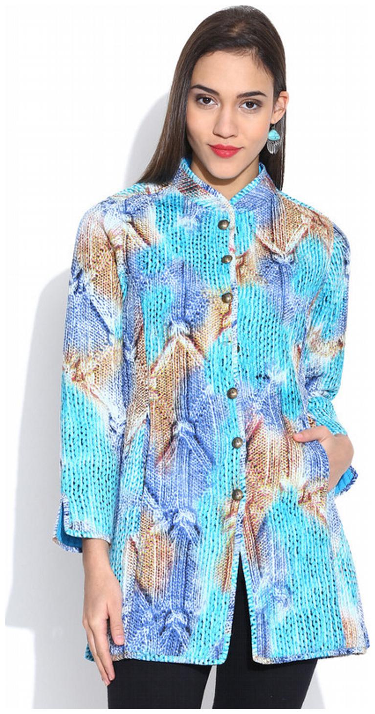 

Rain And Rainbow Blue Cotton Jackets