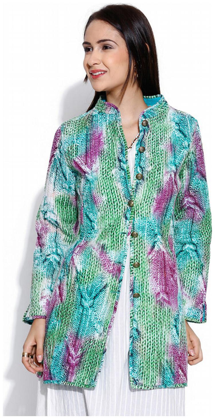 

Rain And Rainbow Green Cotton Jackets