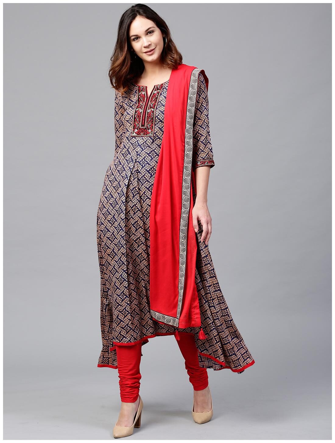 

Rain Rainbow Brown Women Kurta set