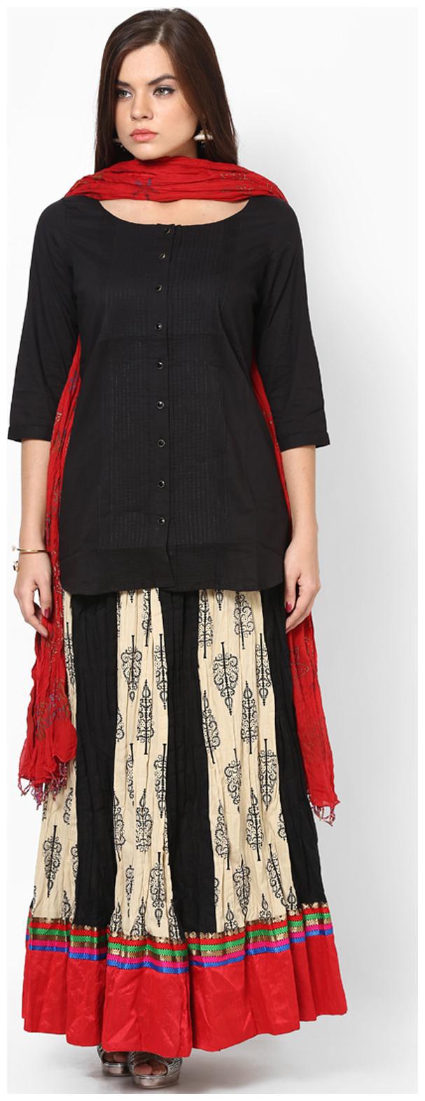 

Rajasthani Sarees Red Cotton Dupatta