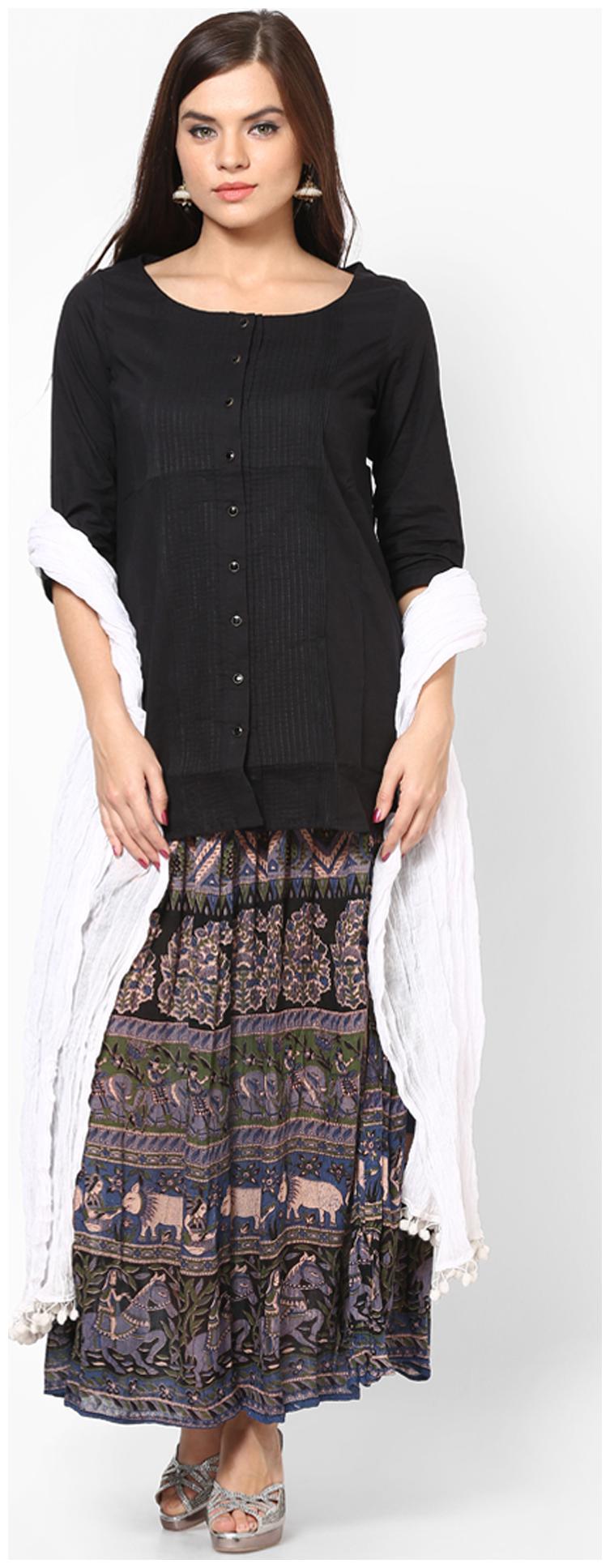 

Rajasthani Sarees White Cotton Dupatta