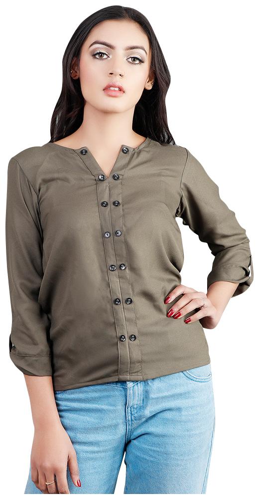 

Rajkumari dress up like a princess Women Solid Regular top - Green
