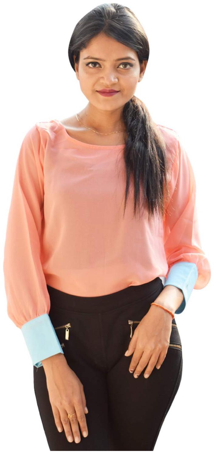 

Rajkumari dress up like a princess Women Solid Regular top - Orange