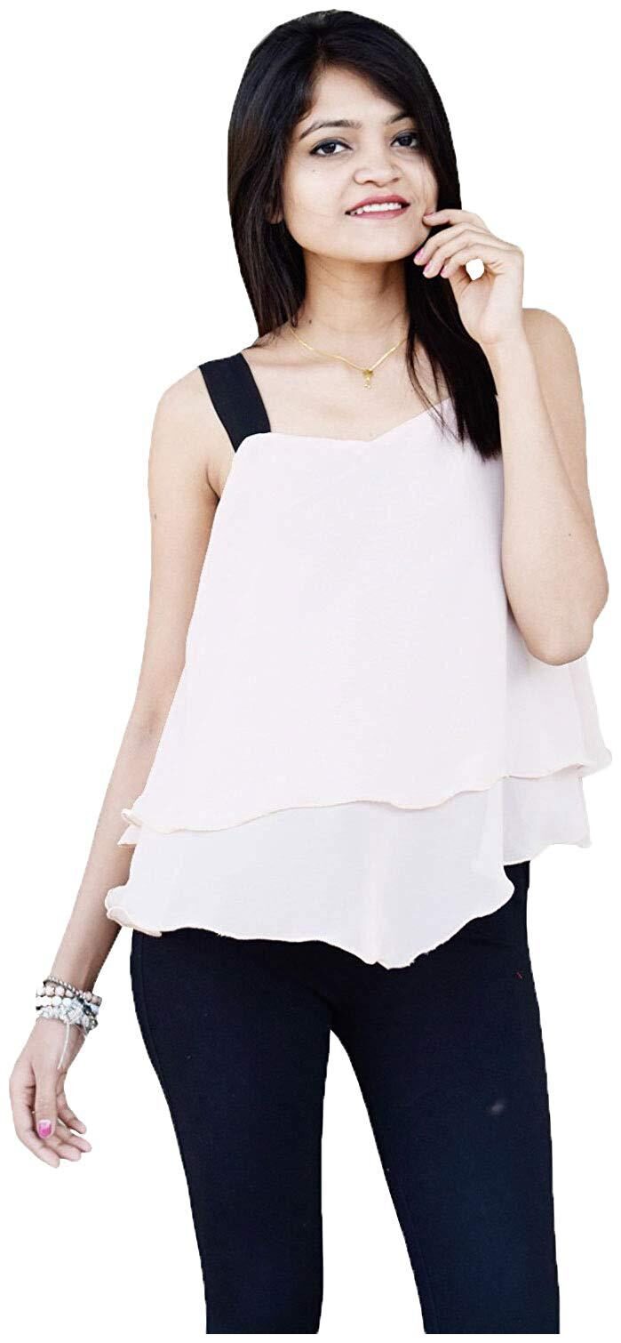 

Rajkumari dress up like a princess Women Solid Regular top - White