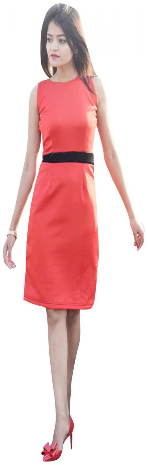

Rajkumari dress up like a princess Peach Solid Fit flare dress