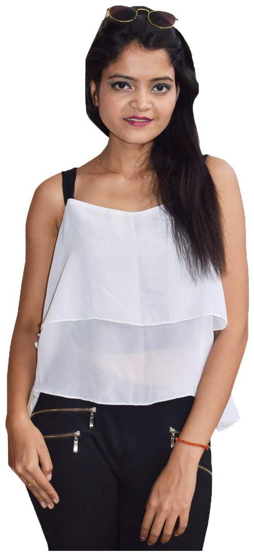 

Rajkumari dress up like a princess Women Solid Regular top - White