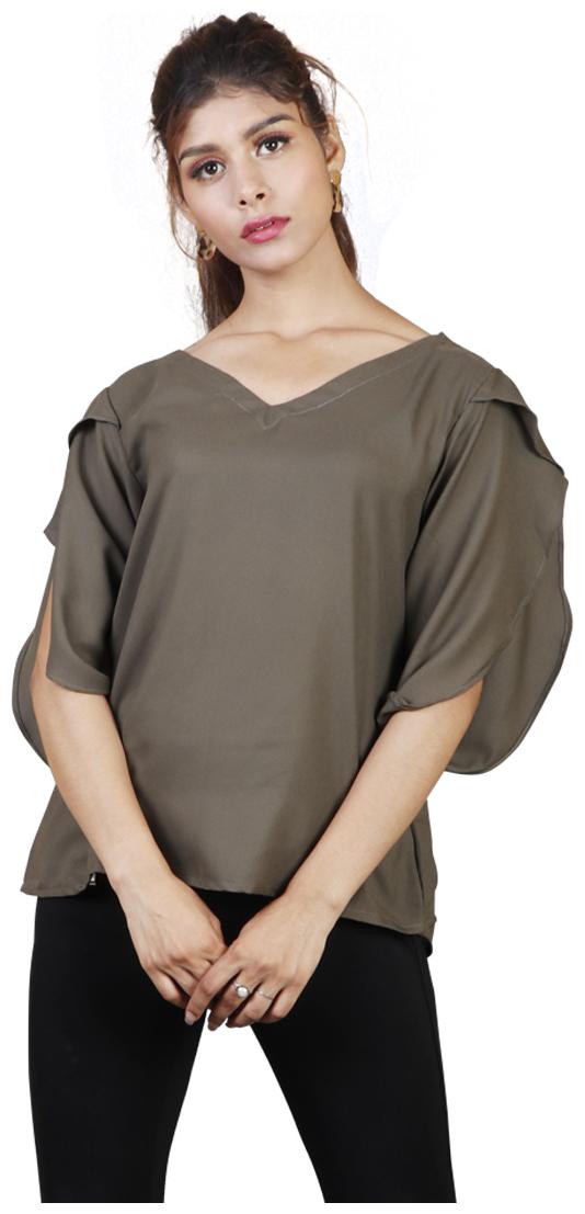 

Rajkumari dress up like a princess Women Solid Regular top - Green