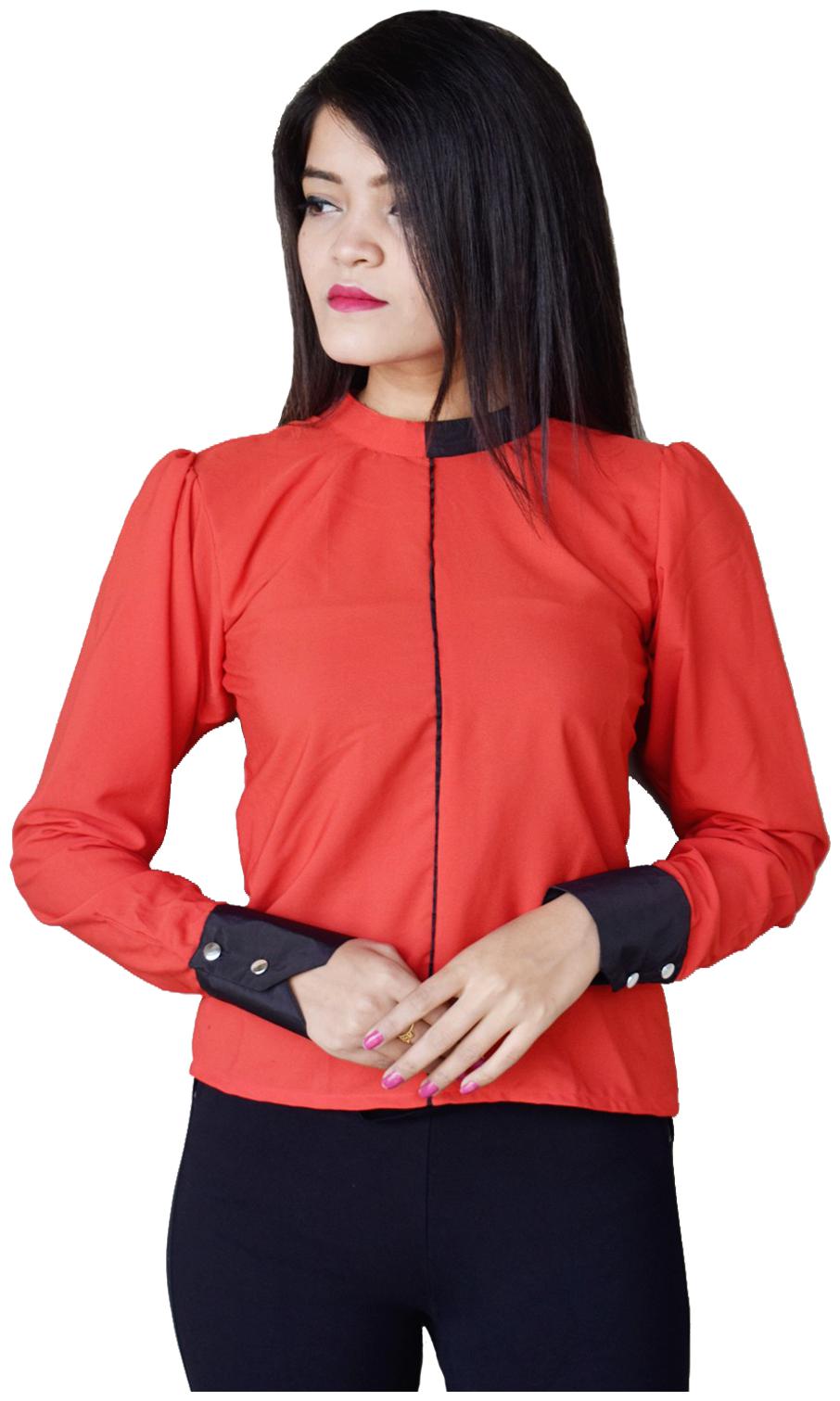 

Rajkumari dress up like a princess Women Solid Regular top - Red