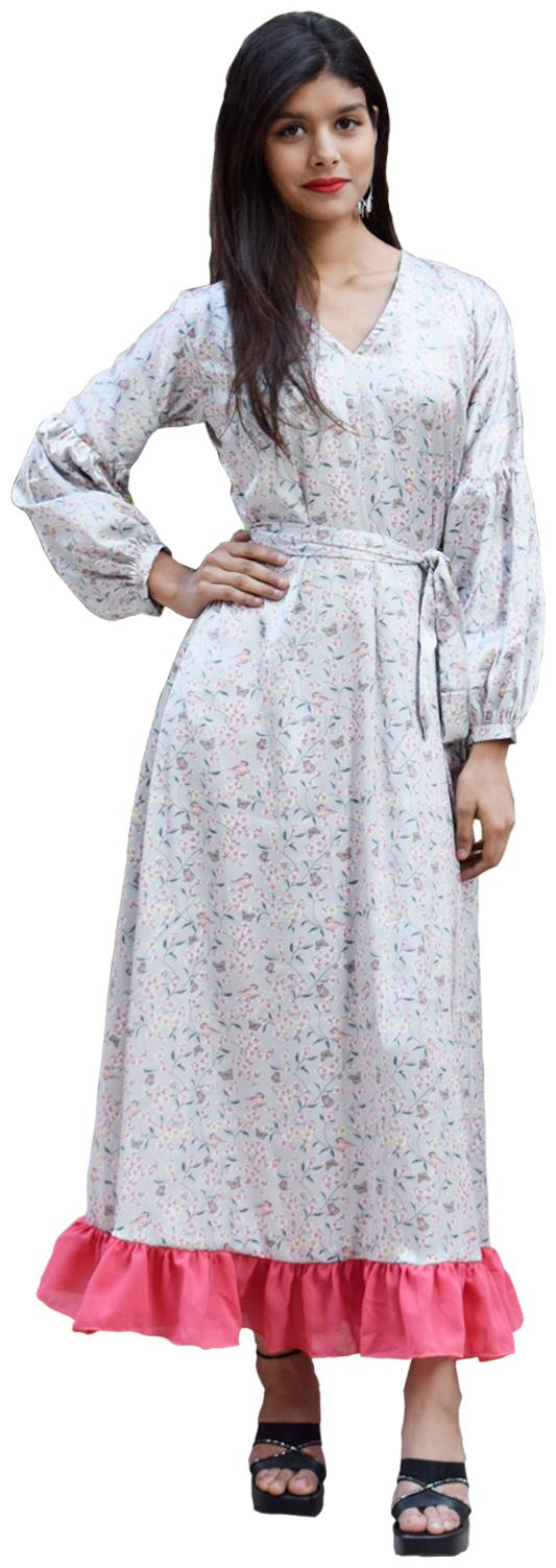 

Rajkumari dress up like a princess Multi Printed Maxi dress