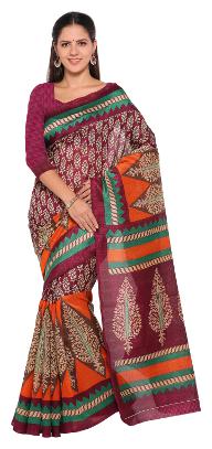 

Rajnandini Multicolor Cotton Silk Printed Traditional Saree