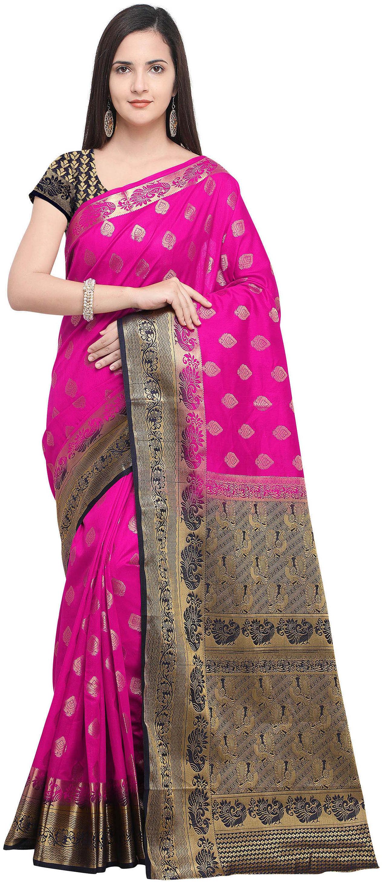 

Rajnandini Silk Party Universal Designer Saree Maroon