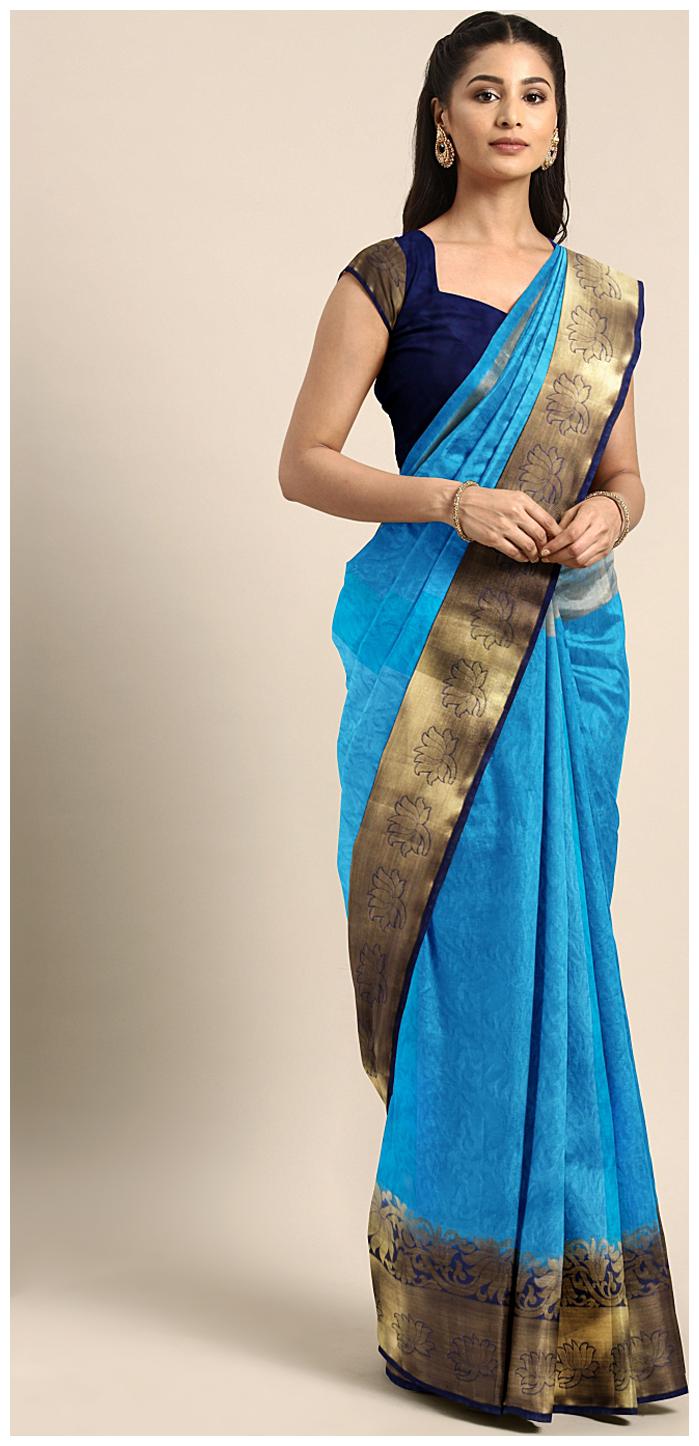 

Rajnandini Silk Universal SareeBlue