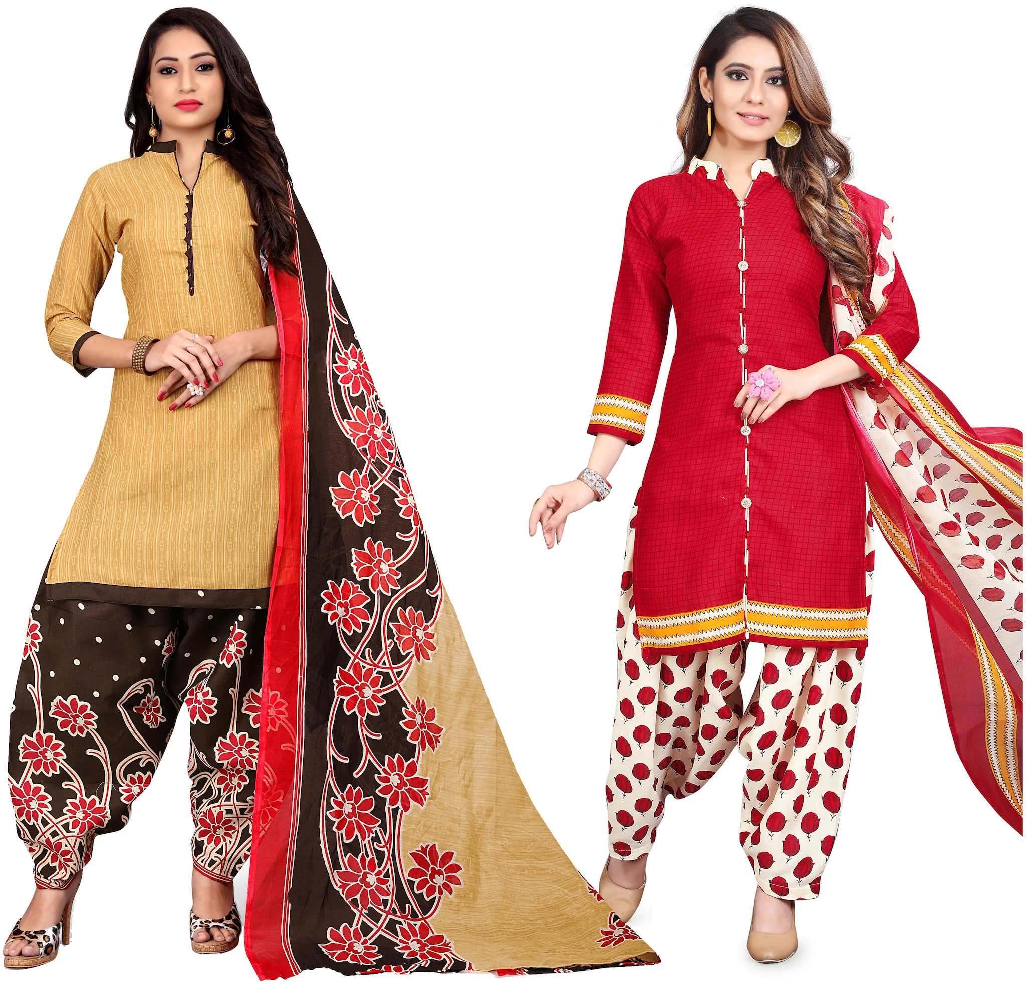 

Rajnandini Multi Unstitched Kurta with bottom dupatta With dupatta Dress Material