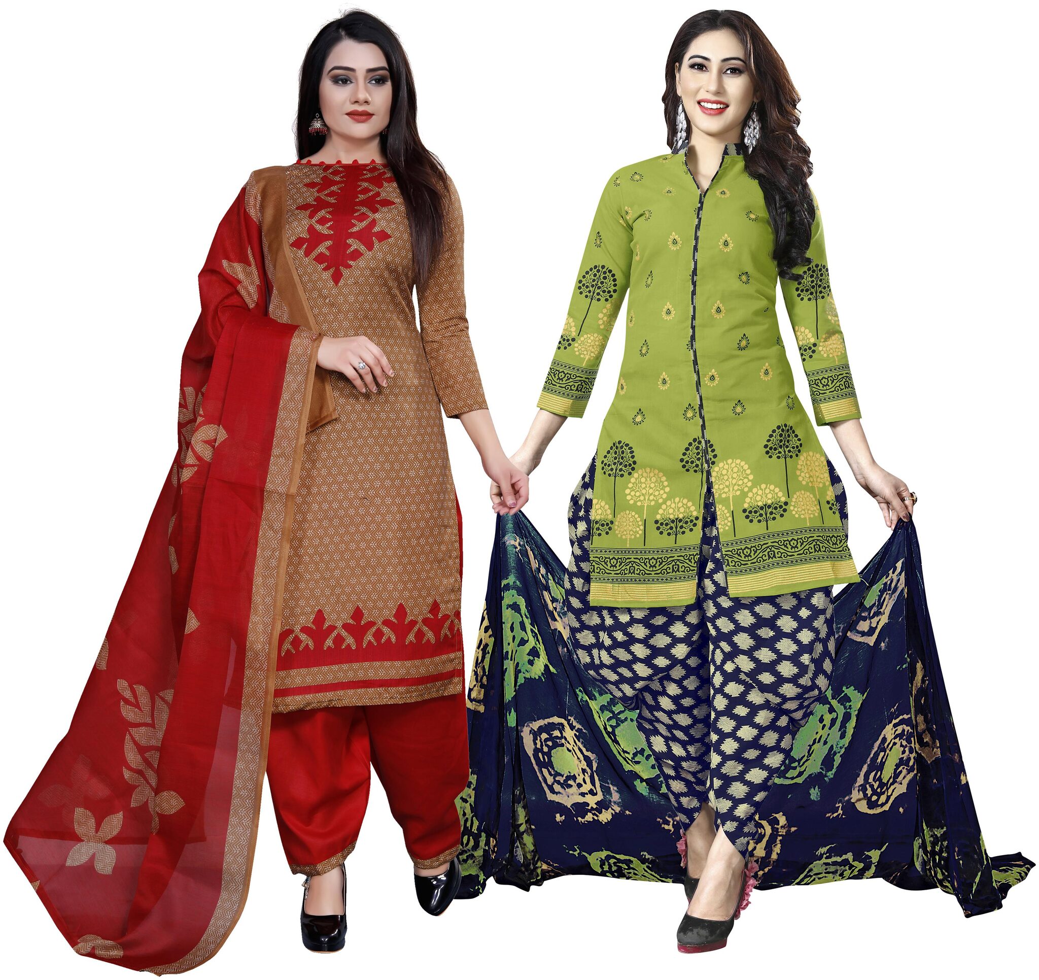 

Rajnandini Multi Unstitched Kurta with bottom dupatta With dupatta Dress Material