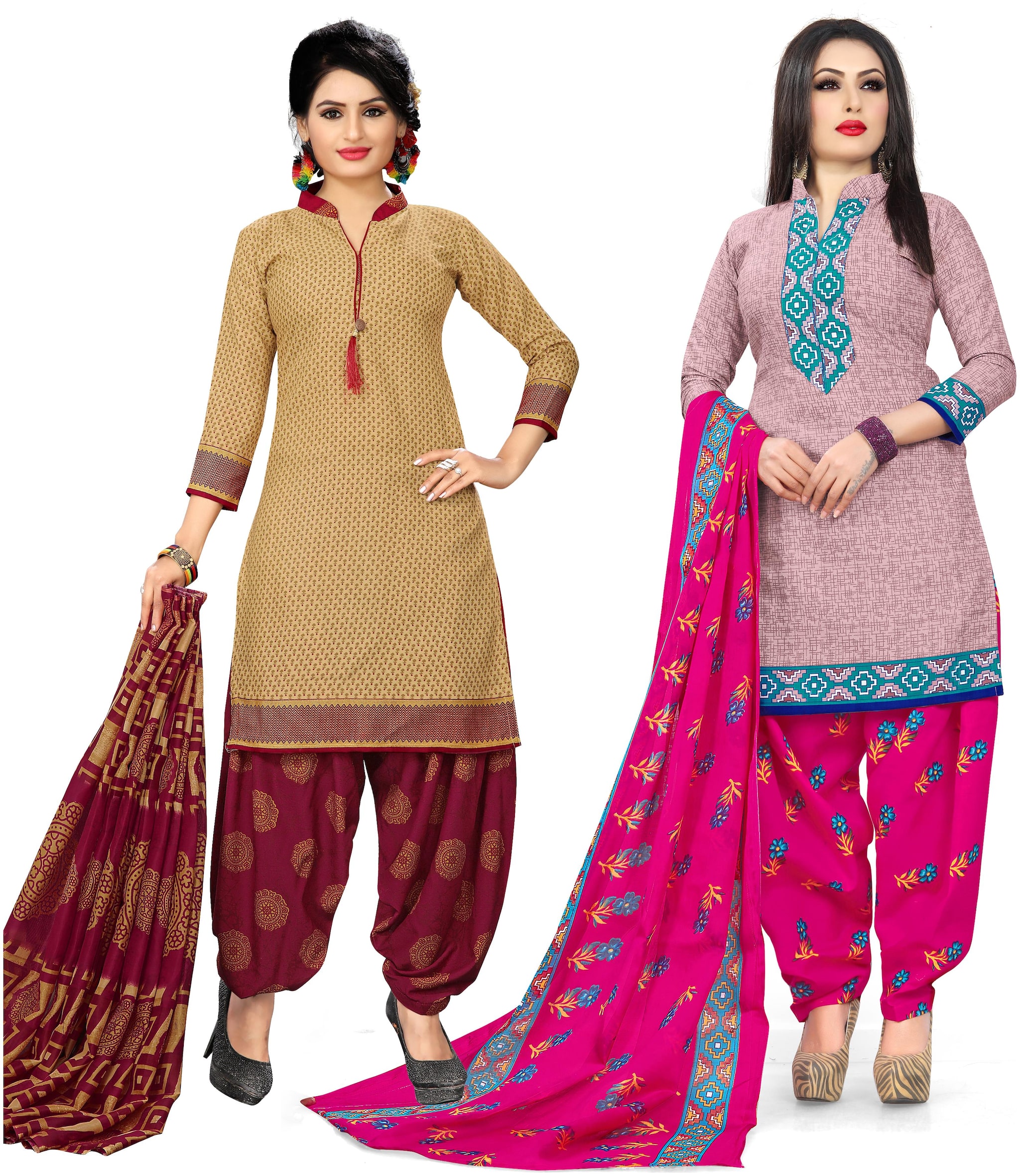 

Rajnandini Multi Unstitched Kurta with bottom dupatta With dupatta Dress Material