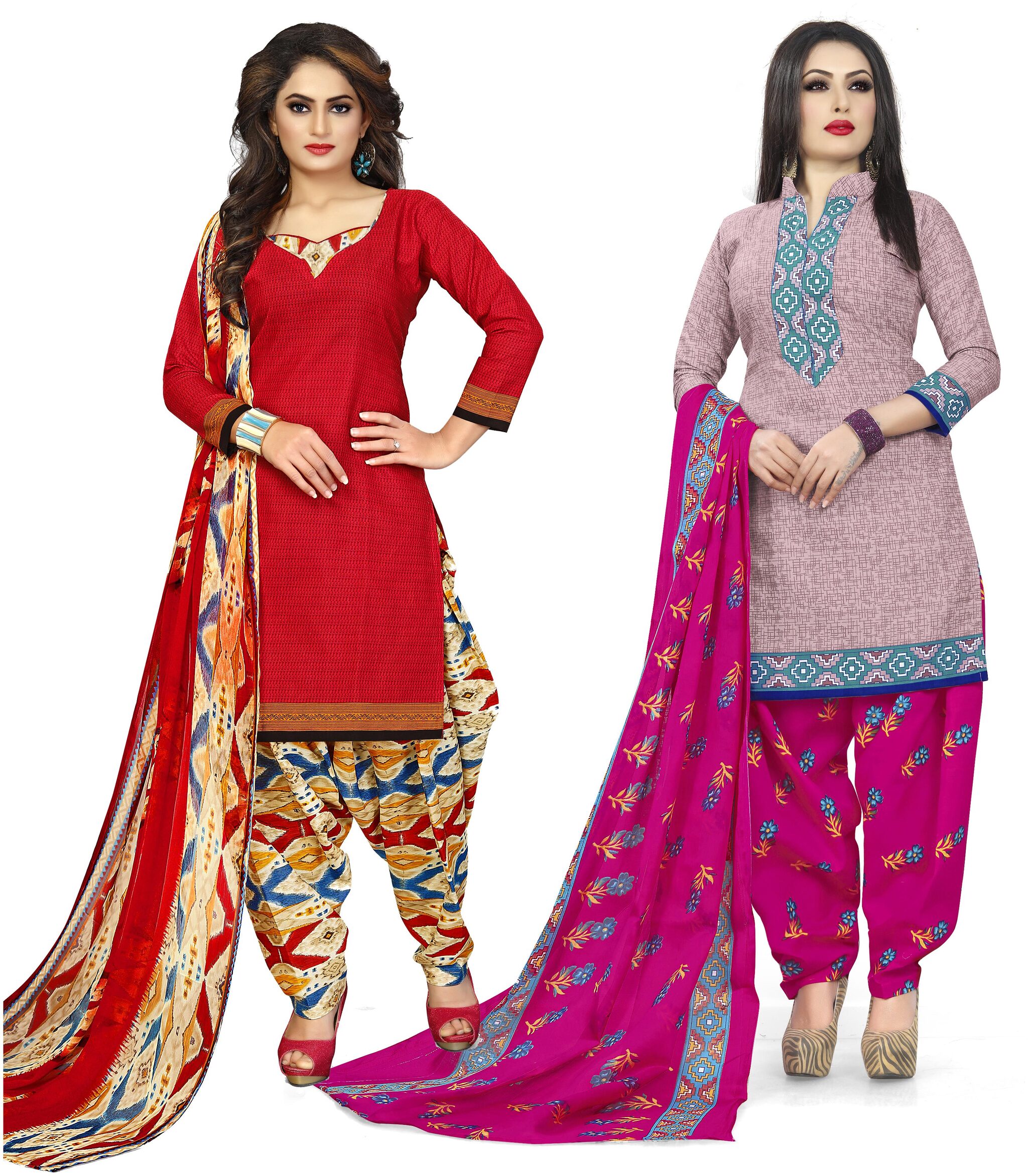 

Rajnandini Multi Unstitched Kurta with bottom dupatta With dupatta Dress Material