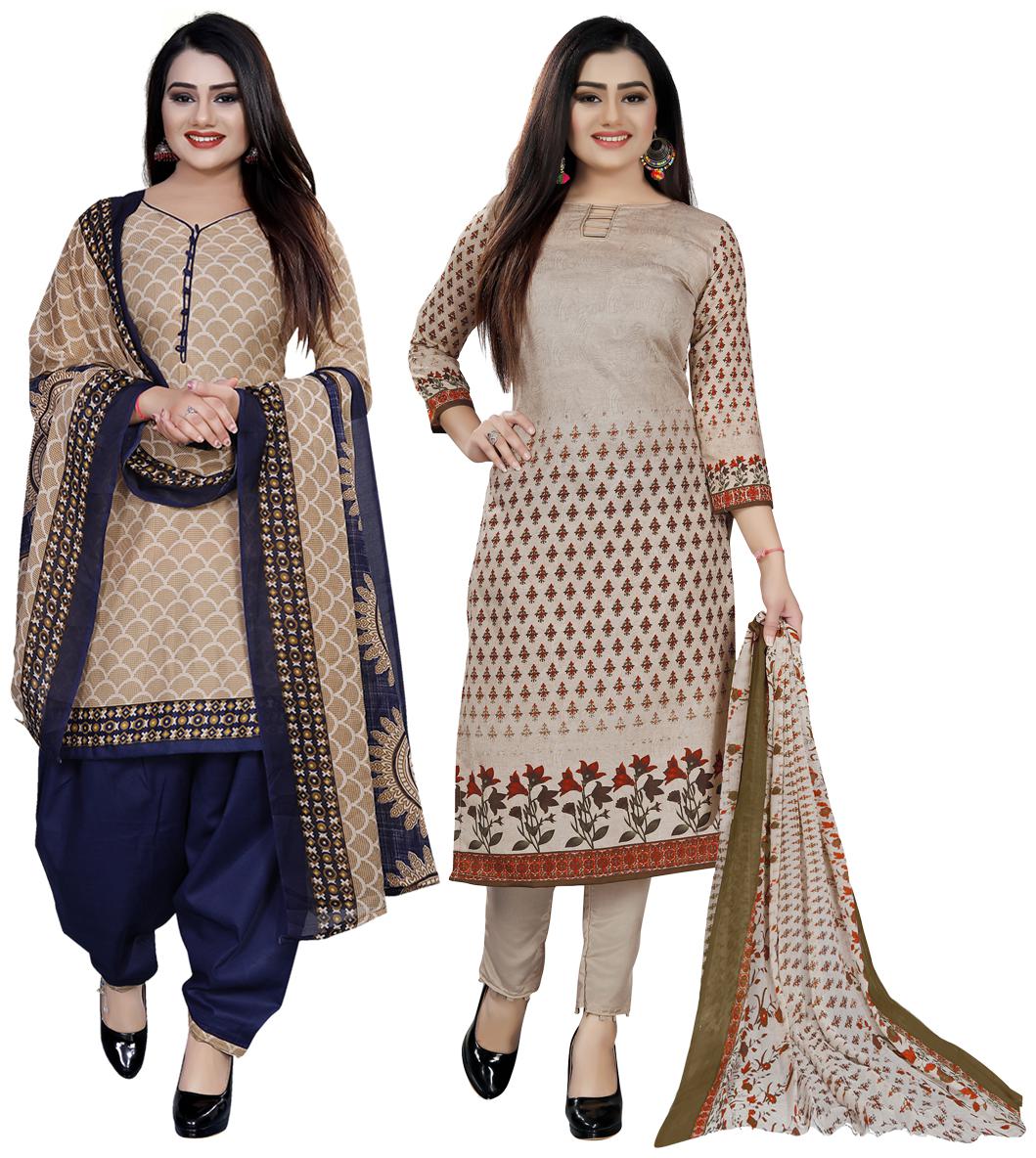 

Rajnandini Multi Unstitched Kurta with bottom dupatta With dupatta Dress Material
