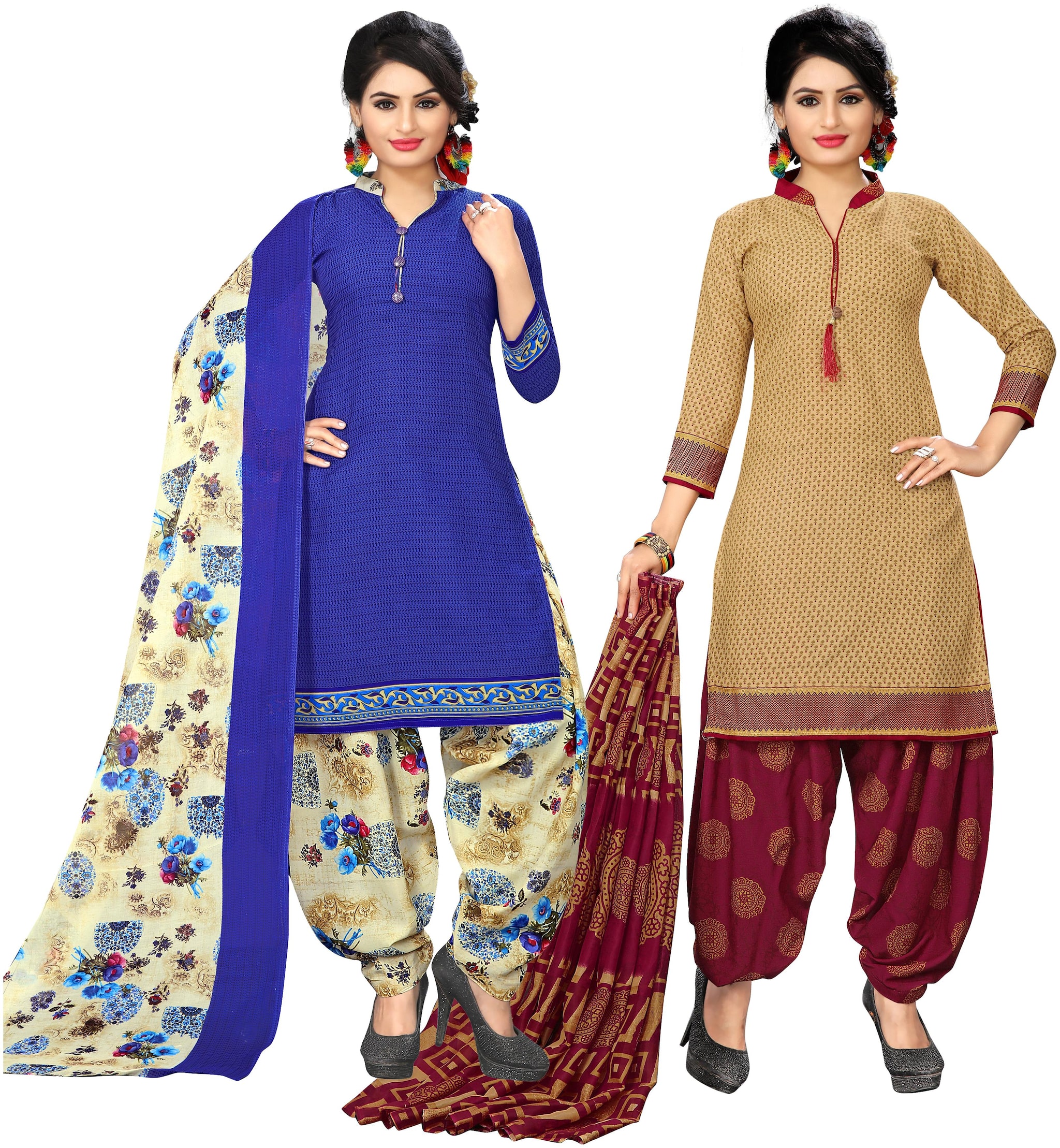 

Rajnandini Multi Unstitched Kurta with bottom dupatta With dupatta Dress Material