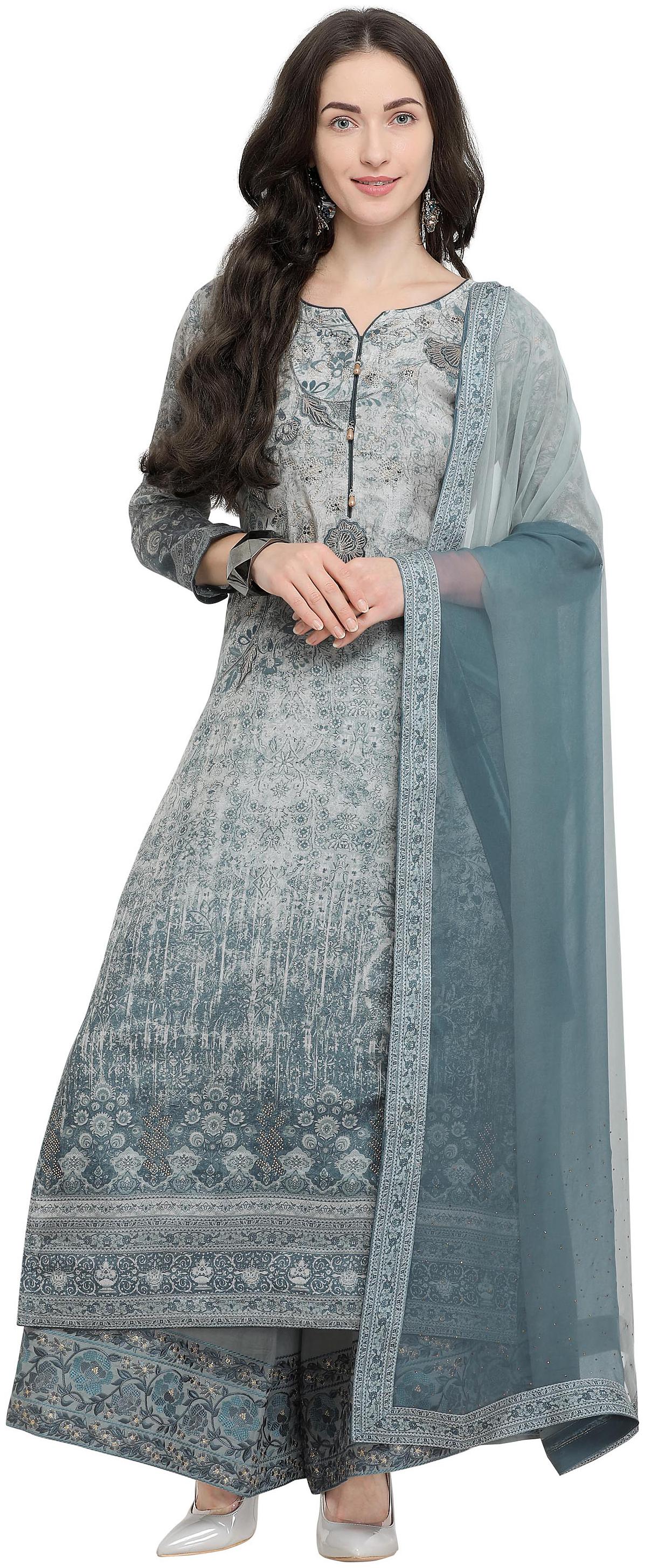 

Rajnandini Women Cotton Dress Material Grey color