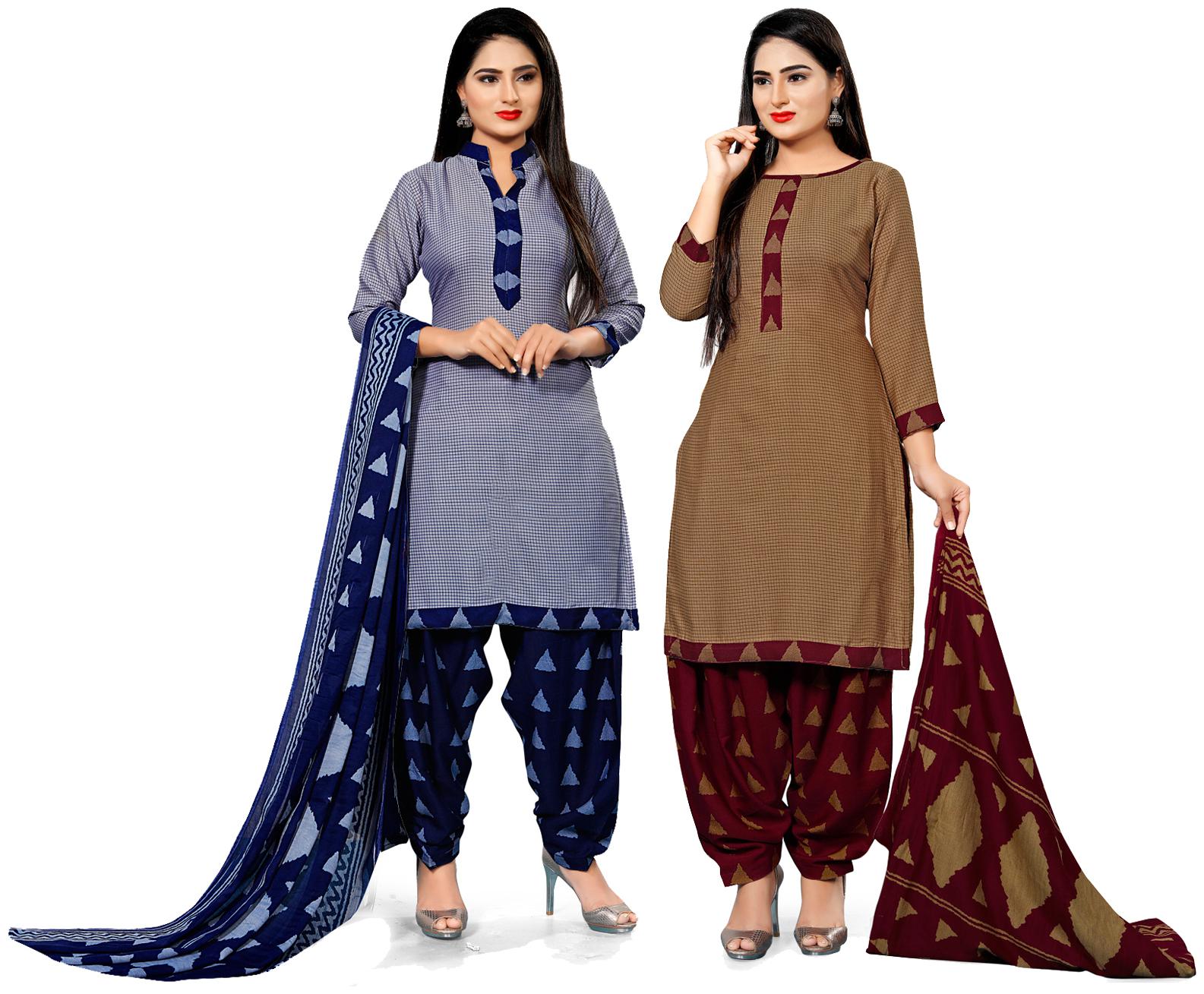 

Rajnandini Multi Unstitched Kurta with bottom dupatta With dupatta Dress Material