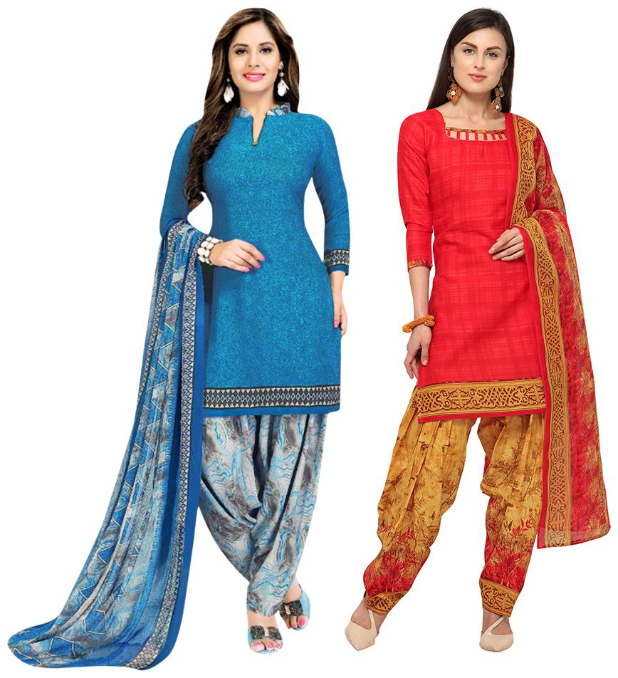

Rajnandini Multi Unstitched Kurta with bottom dupatta With dupatta Dress Material