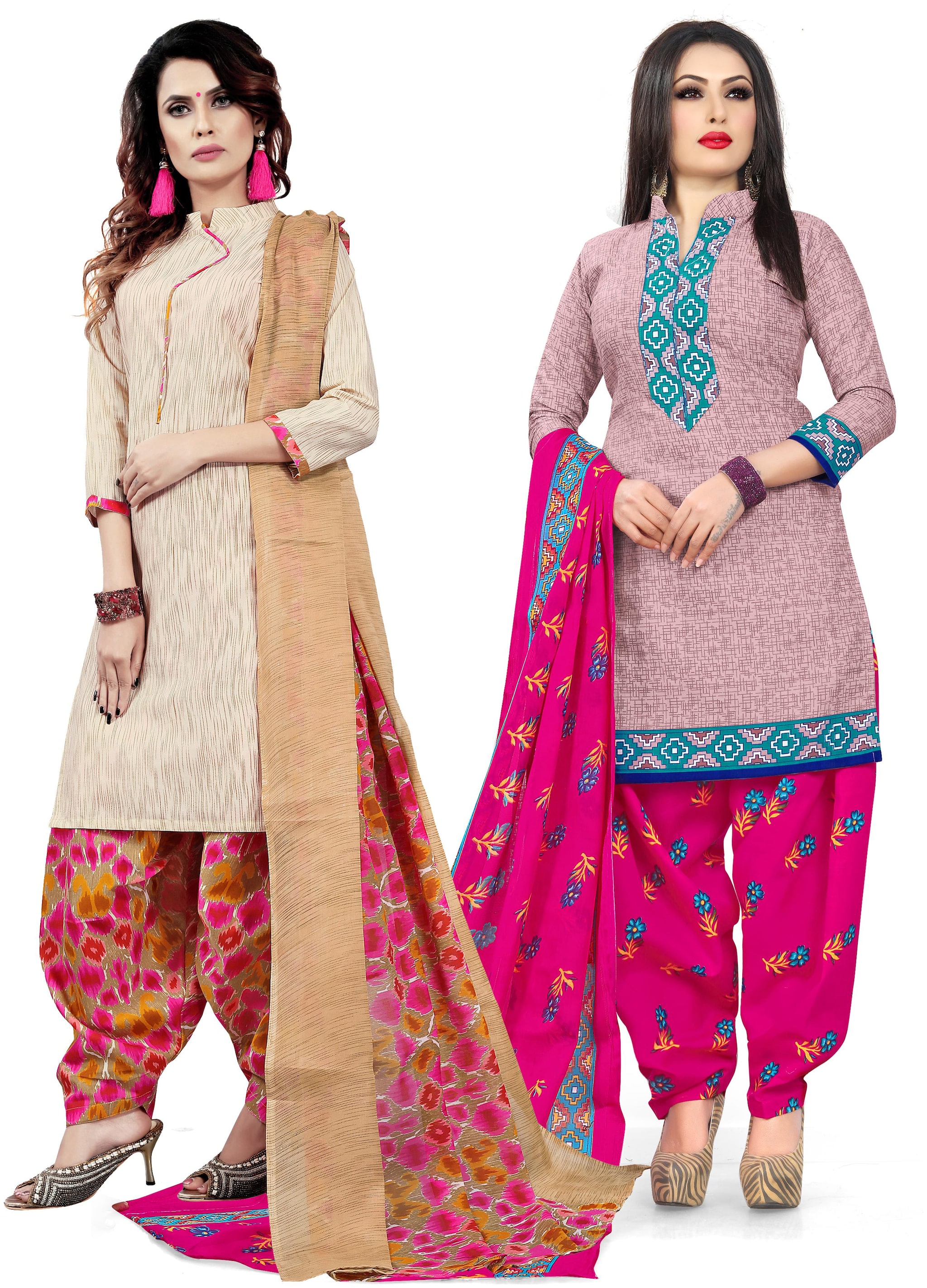 

Rajnandini Multi Unstitched Kurta with bottom dupatta With dupatta Dress Material