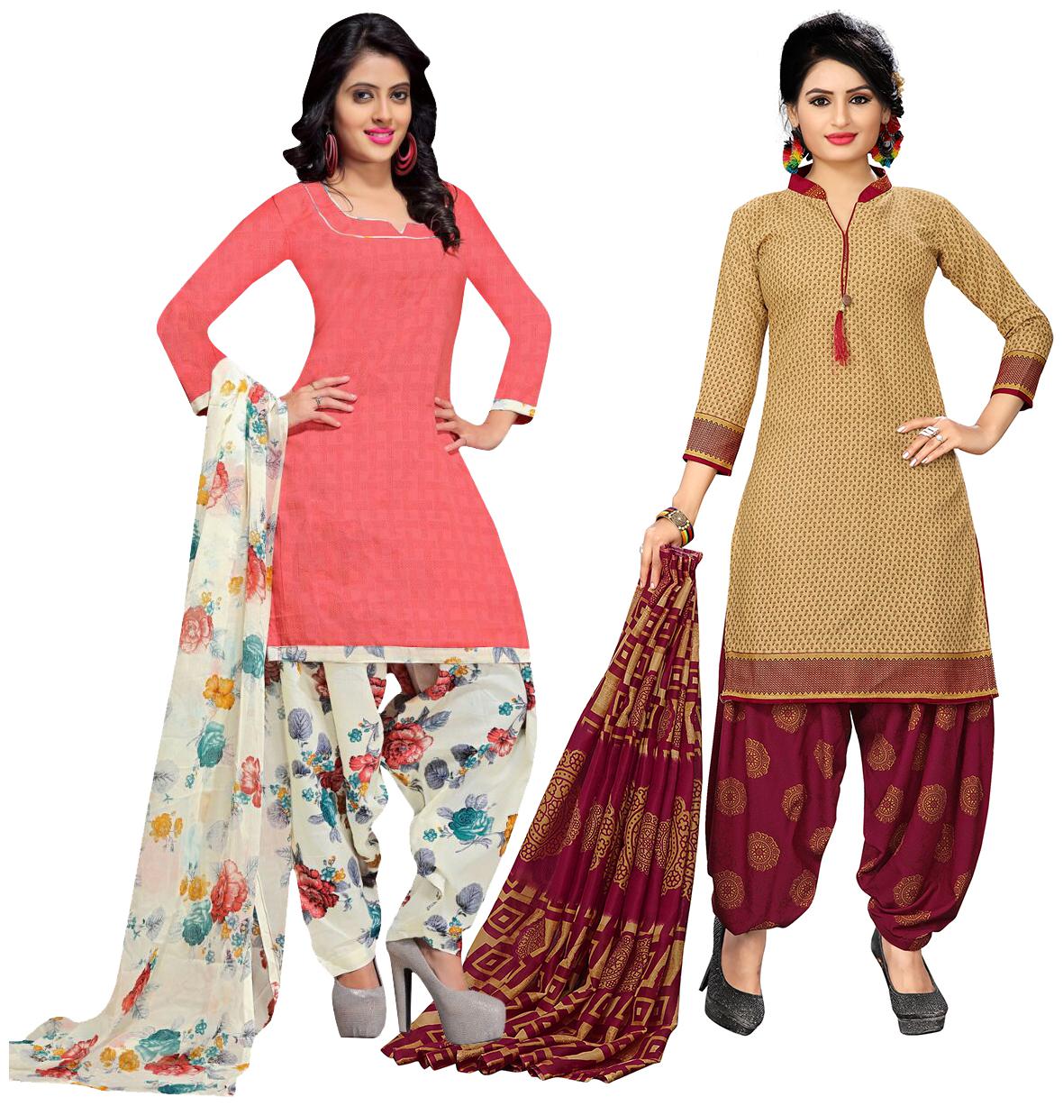 

Rajnandini Multi Unstitched Kurta with bottom dupatta With dupatta Dress Material