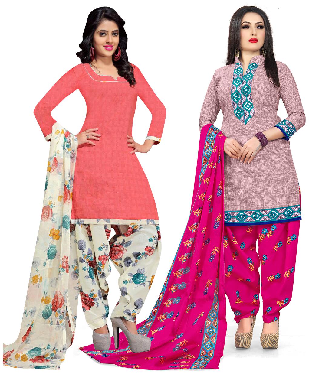 

Rajnandini Multi Unstitched Kurta with bottom dupatta With dupatta Dress Material