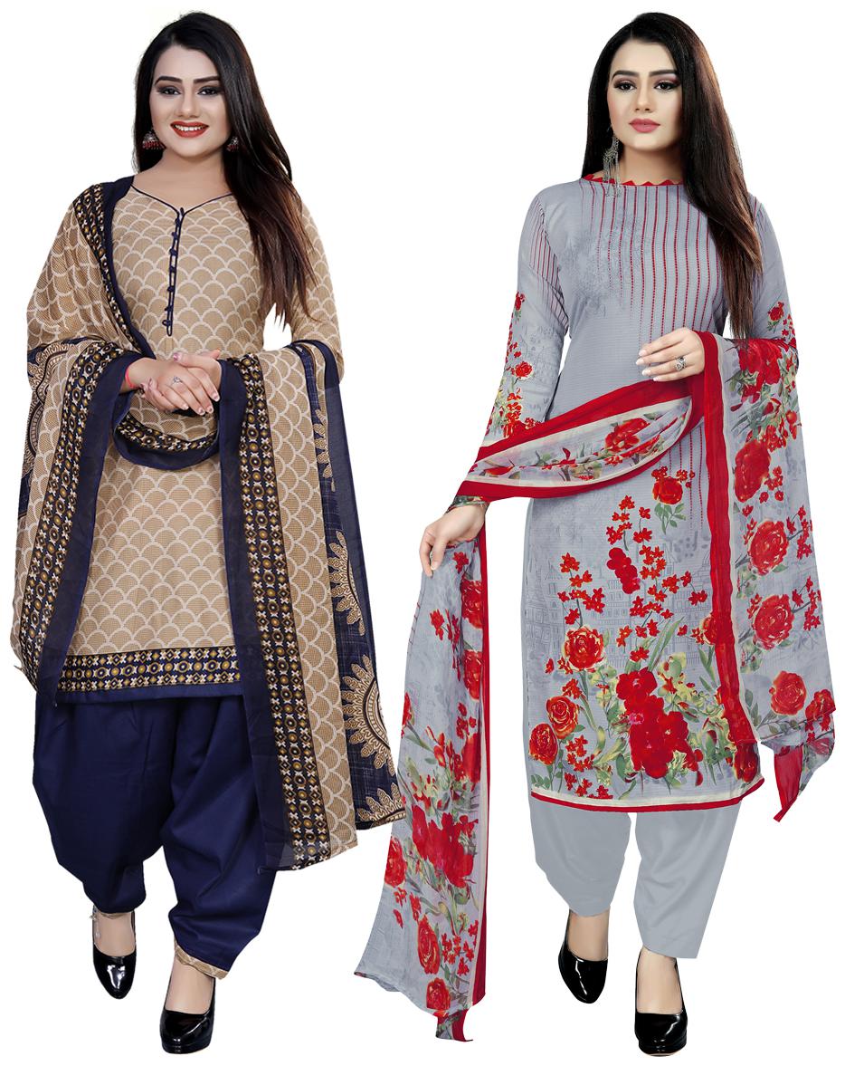 

Rajnandini Multi Unstitched Kurta with bottom dupatta With dupatta Dress Material