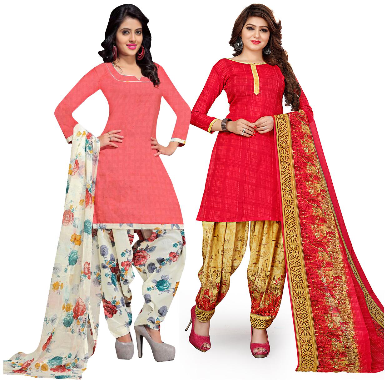 

Rajnandini Multi Unstitched Kurta with bottom dupatta With dupatta Dress Material