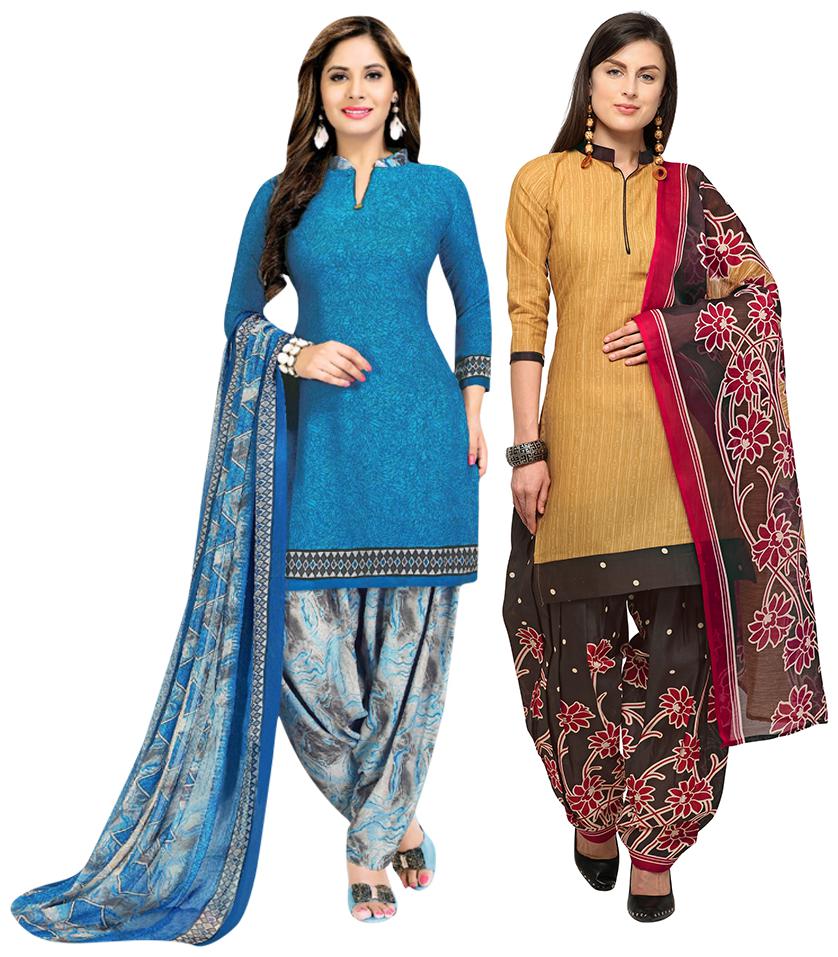 

Rajnandini Multi Unstitched Kurta with bottom dupatta With dupatta Dress Material