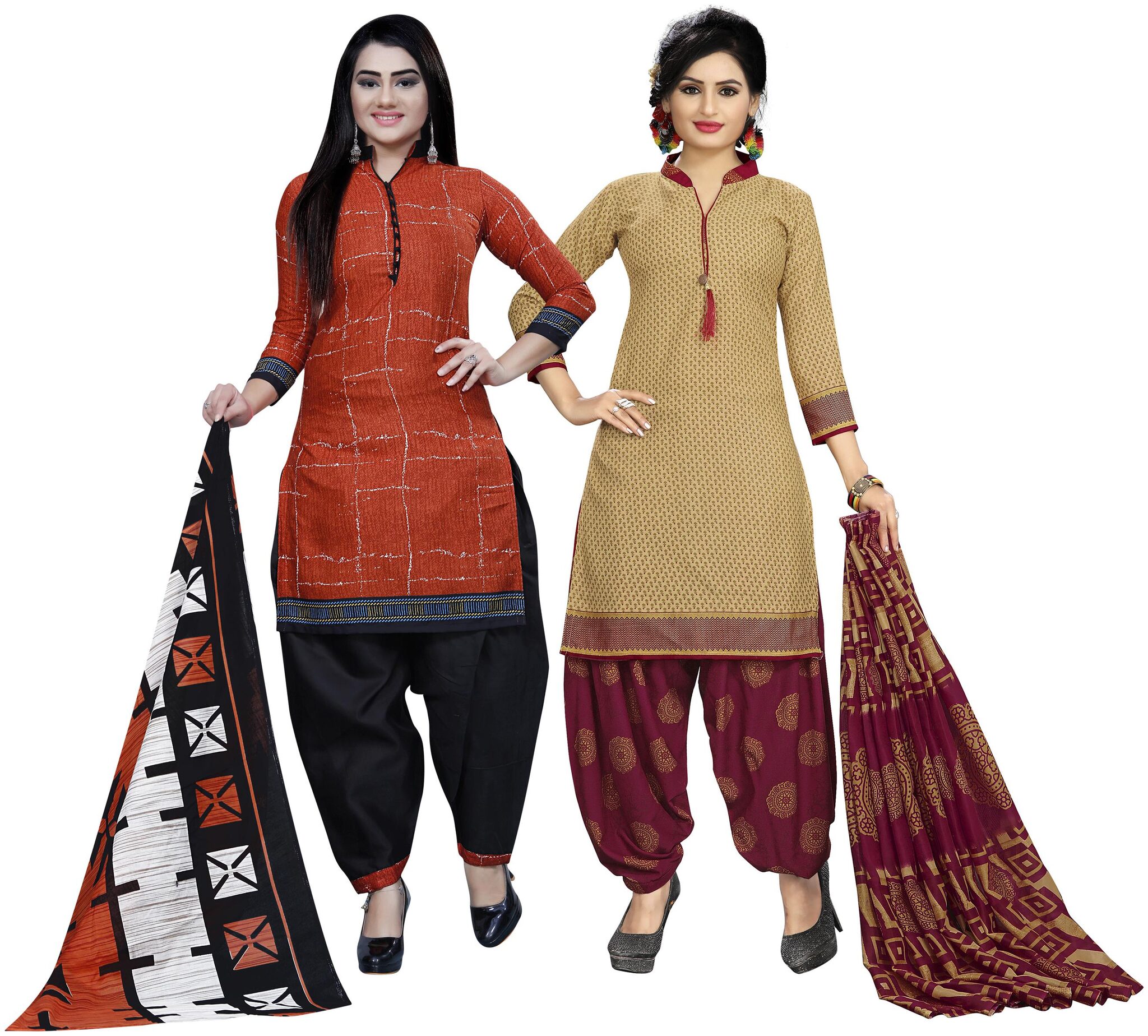 

Rajnandini Multi Unstitched Kurta with bottom dupatta With dupatta Dress Material