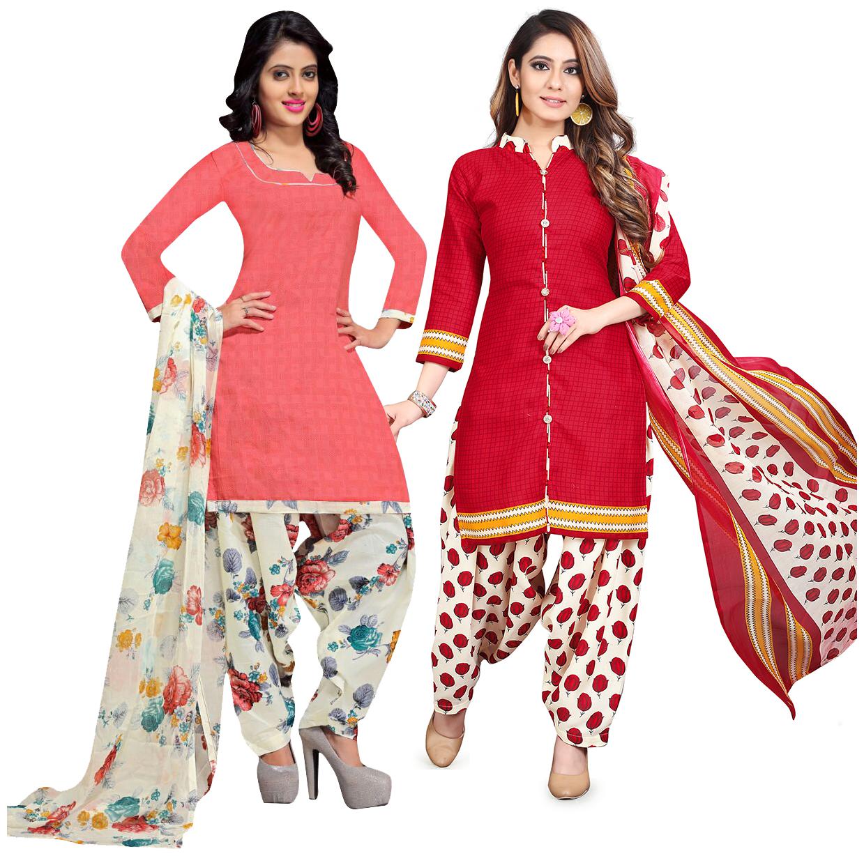 

Rajnandini Multi Unstitched Kurta with bottom dupatta With dupatta Dress Material