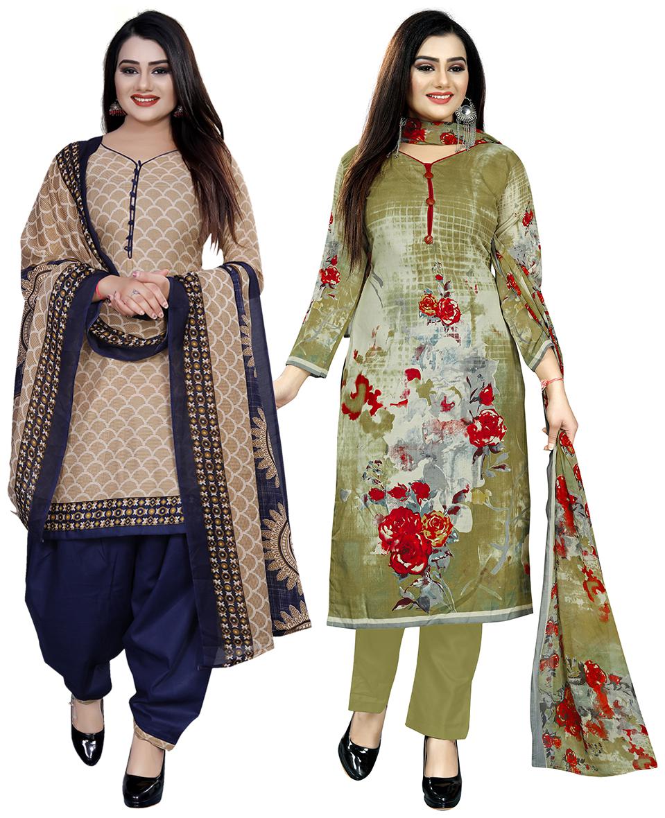 

Rajnandini Multi Unstitched Kurta with bottom dupatta With dupatta Dress Material